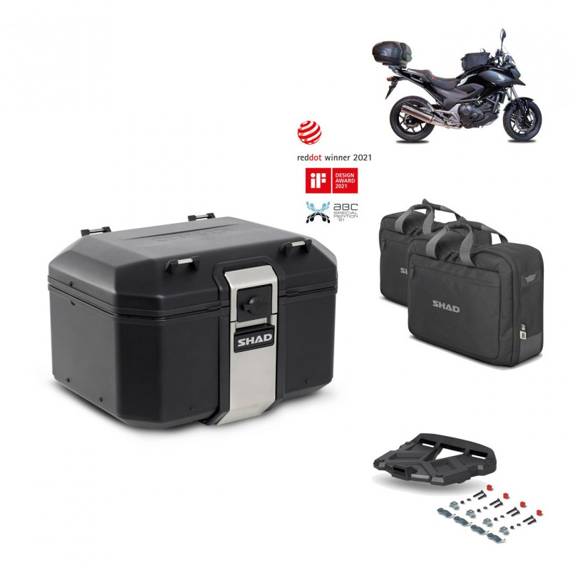 SHAD Rear trunk + grill mounting bracket accessories TR48 TERRA BLACK EDITION KIT-451254