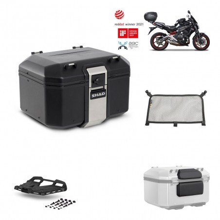 SHAD Baul trasero + parrilla soporte montaje accesorios TR48 TERRA BLACK EDITION KIT-449843