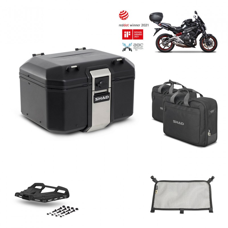 SHAD Baul trasero + parrilla soporte montaje accesorios TR48 TERRA BLACK EDITION KIT-449846