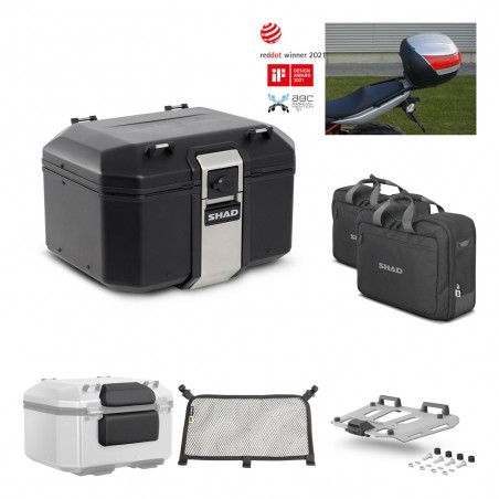 SHAD Baul trasero + parrilla soporte montaje accesorios TR48 TERRA BLACK EDITION KIT-449862