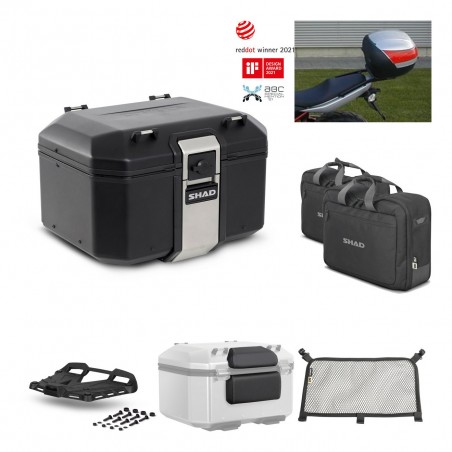 SHAD Baul trasero + parrilla soporte montaje accesorios TR48 TERRA BLACK EDITION KIT-449870