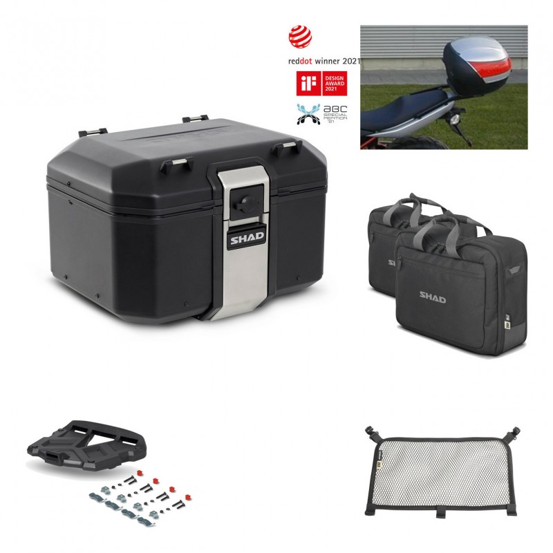 SHAD Rear trunk + grill mounting bracket accessories TR48 TERRA BLACK EDITION KIT-449876