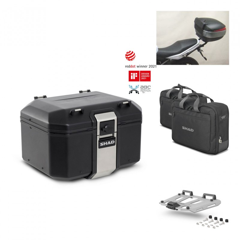SHAD Rear trunk + grill mounting bracket accessories TR48 TERRA BLACK EDITION KIT-449882
