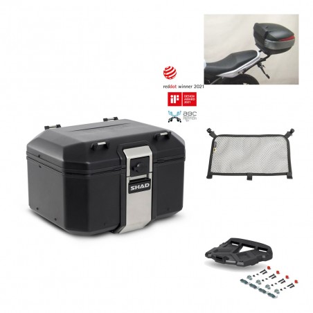 SHAD Baul trasero + parrilla soporte montaje accesorios TR48 TERRA BLACK EDITION KIT-449895