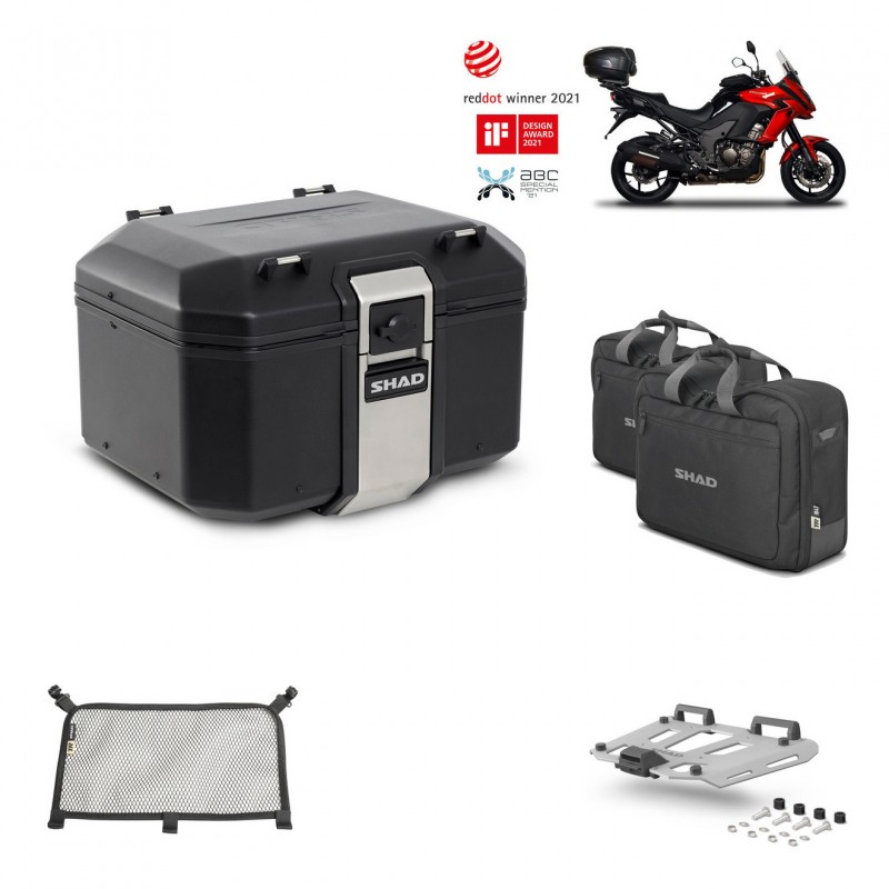 SHAD Baul trasero + parrilla soporte montaje accesorios TR48 TERRA BLACK EDITION KIT-449907