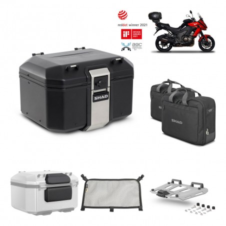 SHAD Baul trasero + parrilla soporte montaje accesorios TR48 TERRA BLACK EDITION KIT-449908