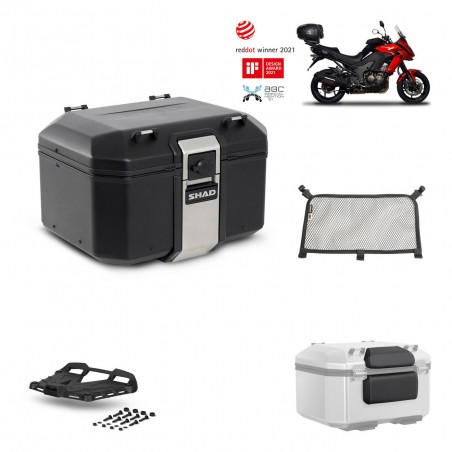 SHAD Baul trasero + parrilla soporte montaje accesorios TR48 TERRA BLACK EDITION KIT-449912