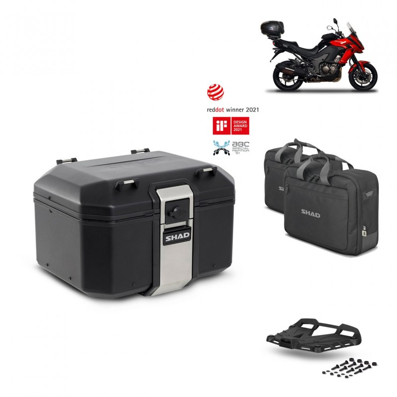 SHAD Rear trunk + grill mounting bracket accessories TR48 TERRA BLACK EDITION KIT-449913