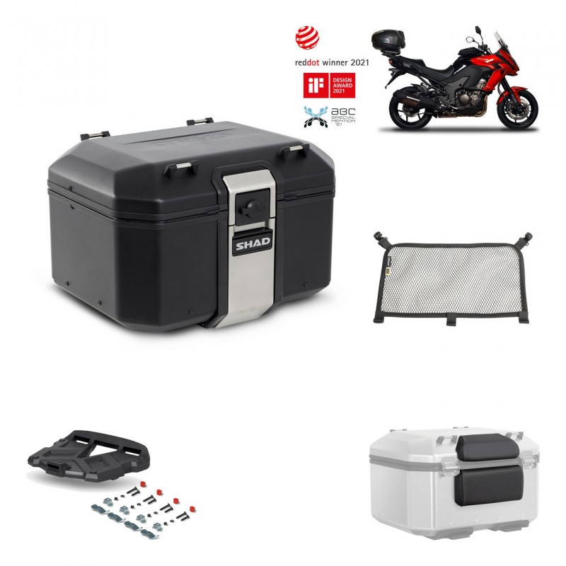 SHAD Baul trasero + parrilla soporte montaje accesorios TR48 TERRA BLACK EDITION KIT-449919