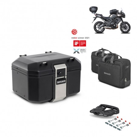 SHAD Baul trasero + parrilla soporte montaje accesorios TR48 TERRA BLACK EDITION KIT-449966