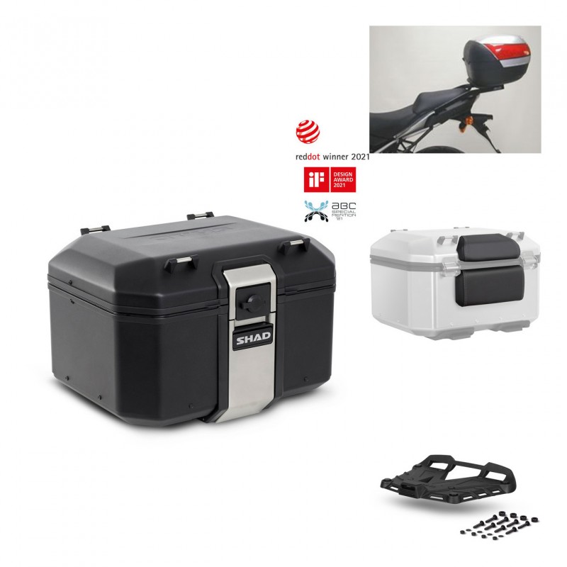 SHAD Rear trunk + grill mounting bracket accessories TR48 TERRA BLACK EDITION KIT-449979