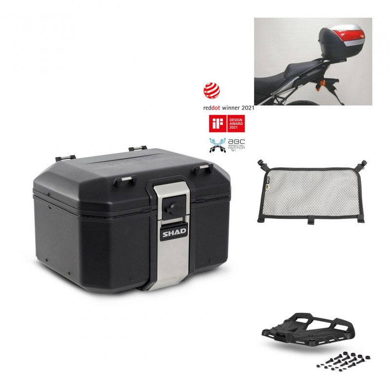 SHAD Rear trunk + grill mounting bracket accessories TR48 TERRA BLACK EDITION KIT-449980