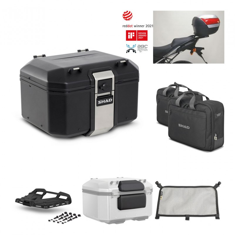 SHAD Rear trunk + grill mounting bracket accessories TR48 TERRA BLACK EDITION KIT-449985