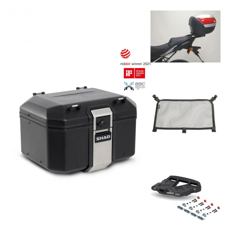 SHAD Rear trunk + grill mounting bracket accessories TR48 TERRA BLACK EDITION KIT-449987