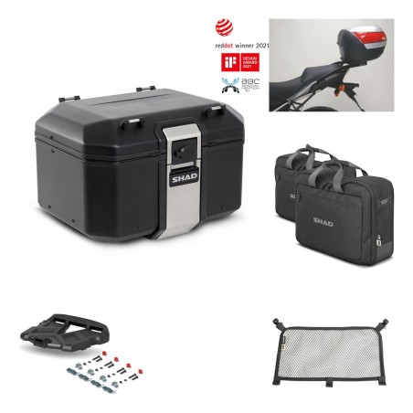 SHAD Baul trasero + parrilla soporte montaje accesorios TR48 TERRA BLACK EDITION KIT-449991