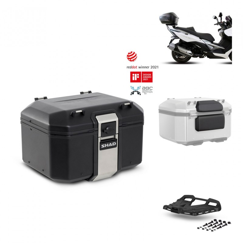 SHAD Rear trunk + grill mounting bracket accessories TR48 TERRA BLACK EDITION KIT-450002