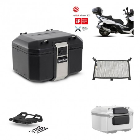 SHAD Baul trasero + parrilla soporte montaje accesorios TR48 TERRA BLACK EDITION KIT-450004