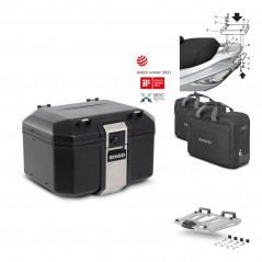 SHAD Baul trasero + parrilla soporte montaje accesorios TR48 TERRA BLACK EDITION KIT-450020