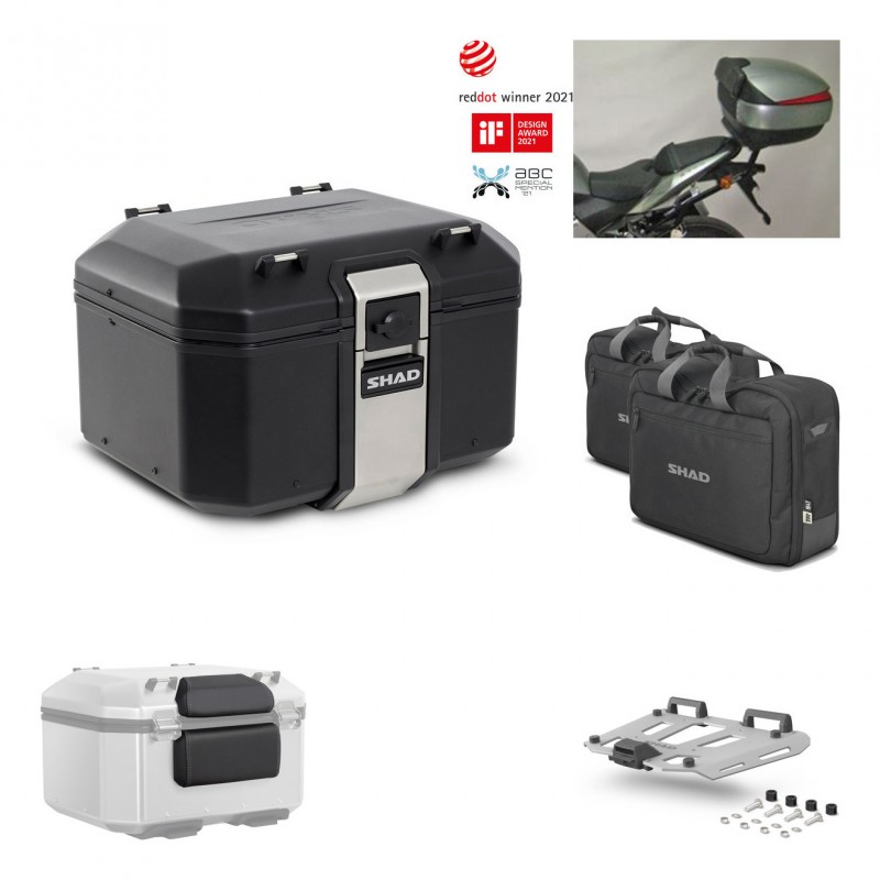 SHAD Rear trunk + grill mounting bracket accessories TR48 TERRA BLACK EDITION KIT-450067