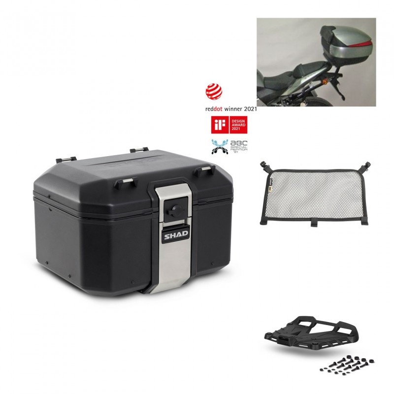 SHAD Rear trunk + grill mounting bracket accessories TR48 TERRA BLACK EDITION KIT-450072