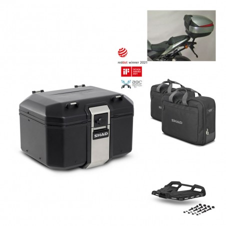 SHAD Rear trunk + grill mounting bracket accessories TR48 TERRA BLACK EDITION KIT-450074