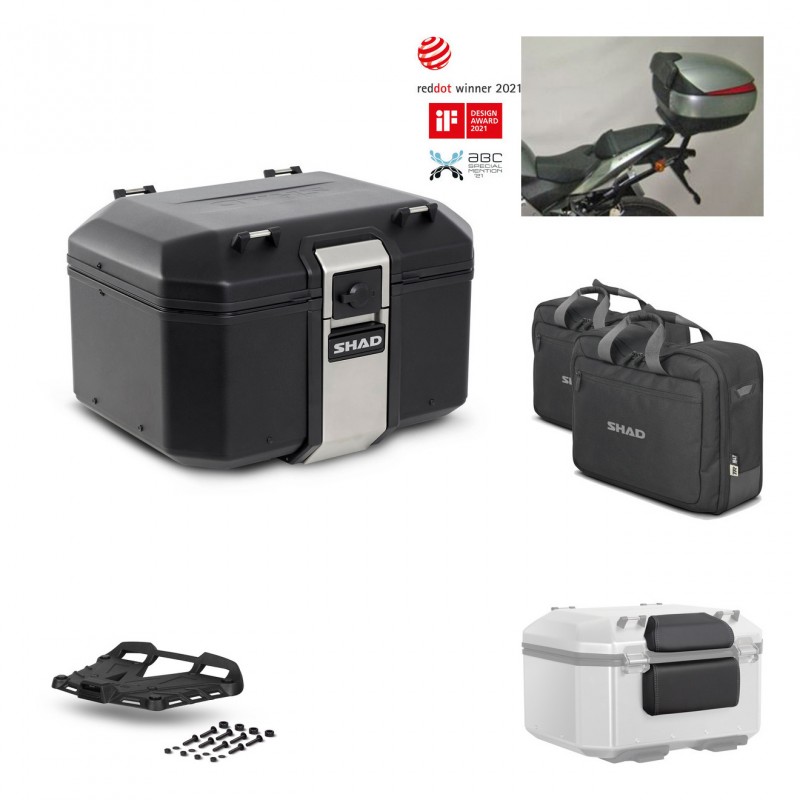 SHAD Rear trunk + grill mounting bracket accessories TR48 TERRA BLACK EDITION KIT-450075