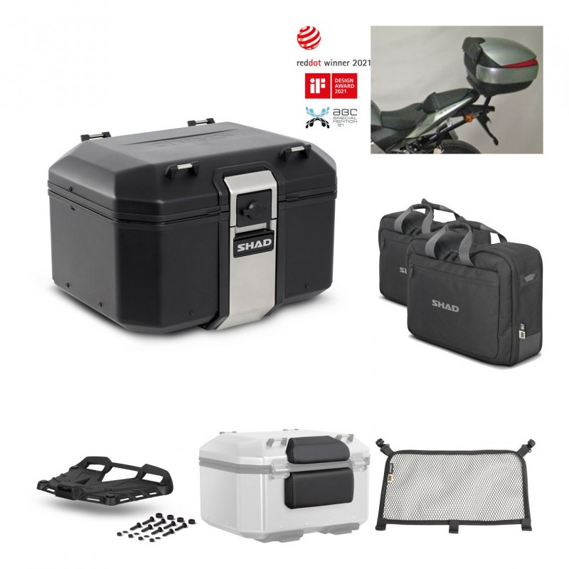 SHAD Rear trunk + grill mounting bracket accessories TR48 TERRA BLACK EDITION KIT-450077