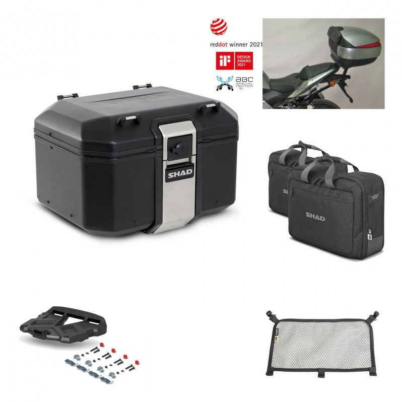 SHAD Rear trunk + grill mounting bracket accessories TR48 TERRA BLACK EDITION KIT-450083