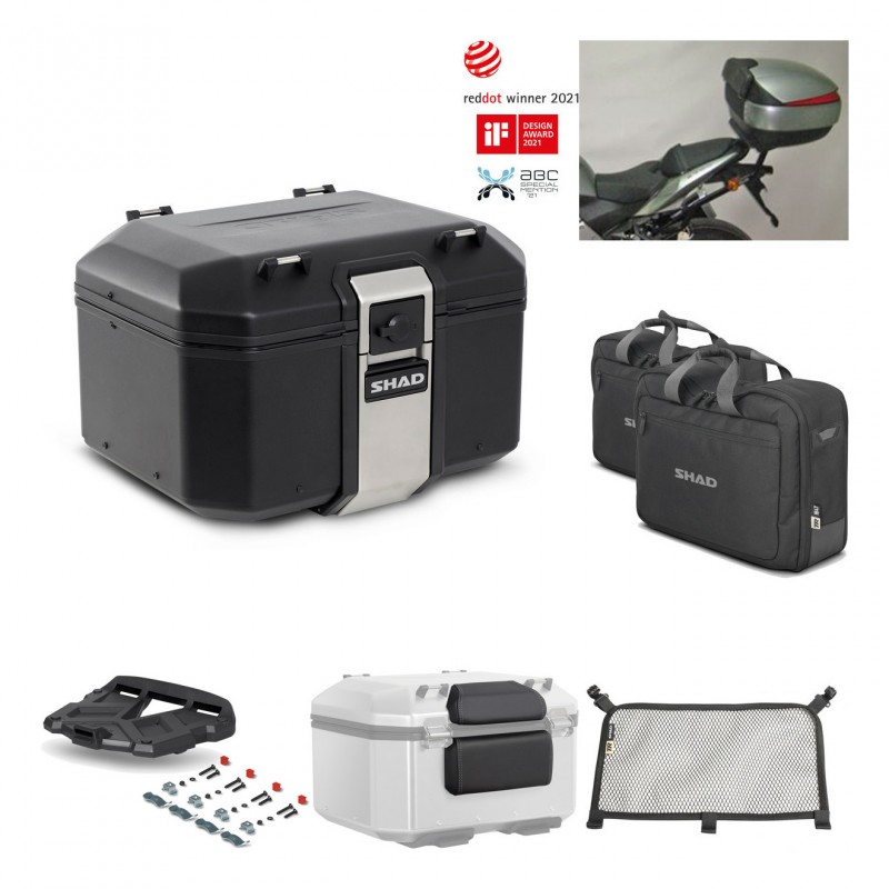 SHAD Rear trunk + grill mounting bracket accessories TR48 TERRA BLACK EDITION KIT-450084