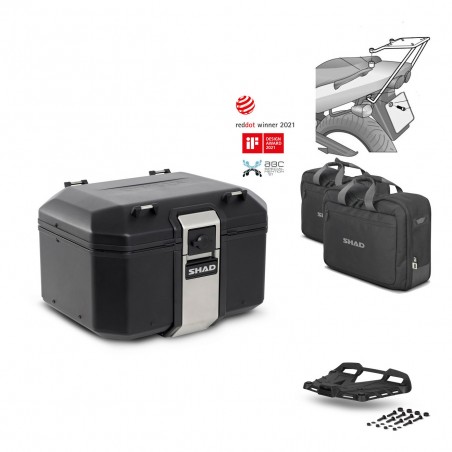SHAD Rear trunk + grill mounting bracket accessories TR48 TERRA BLACK EDITION KIT-450097