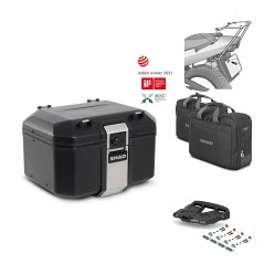 SHAD Baul trasero + parrilla soporte montaje accesorios TR48 TERRA BLACK EDITION KIT-450104