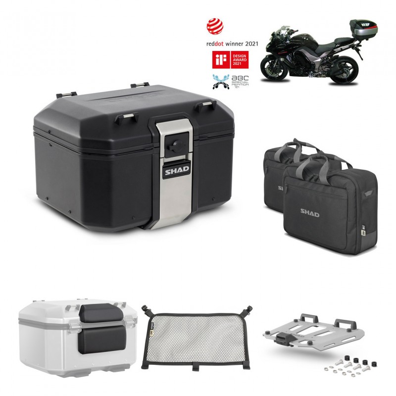 SHAD Rear trunk + grill mounting bracket accessories TR48 TERRA BLACK EDITION KIT-450115