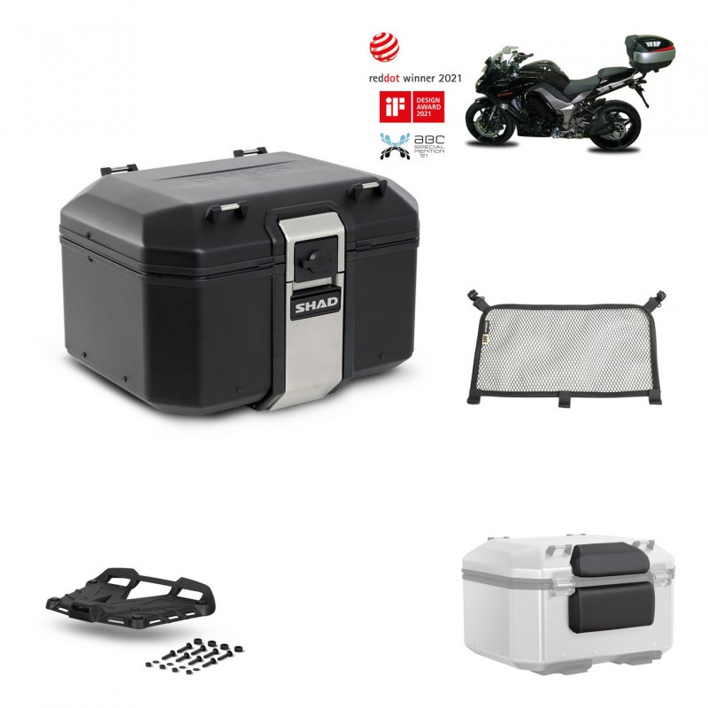 SHAD Rear trunk + grill mounting bracket accessories TR48 TERRA BLACK EDITION KIT-450119