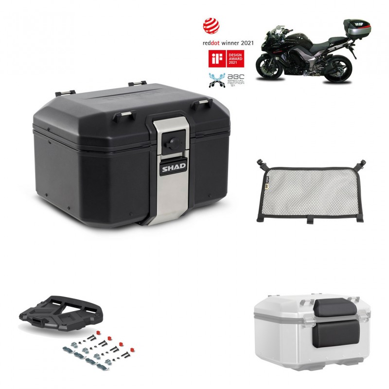 SHAD Rear trunk + grill mounting bracket accessories TR48 TERRA BLACK EDITION KIT-450126