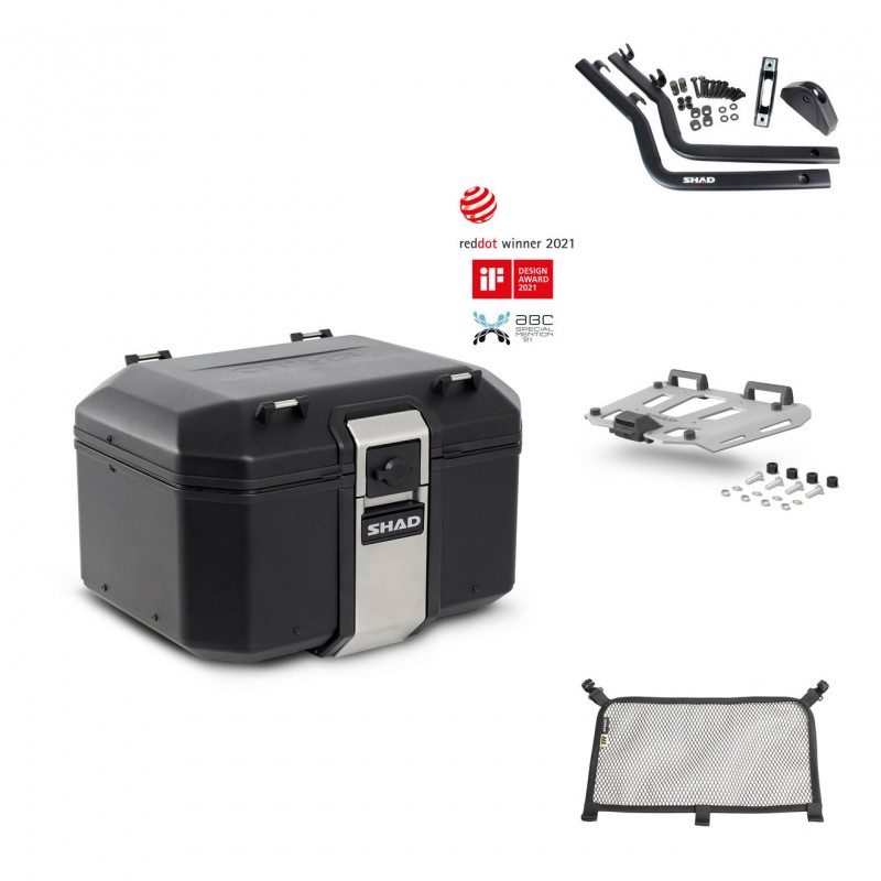 SHAD Rear trunk + grill mounting bracket accessories TR48 TERRA BLACK EDITION KIT-450156