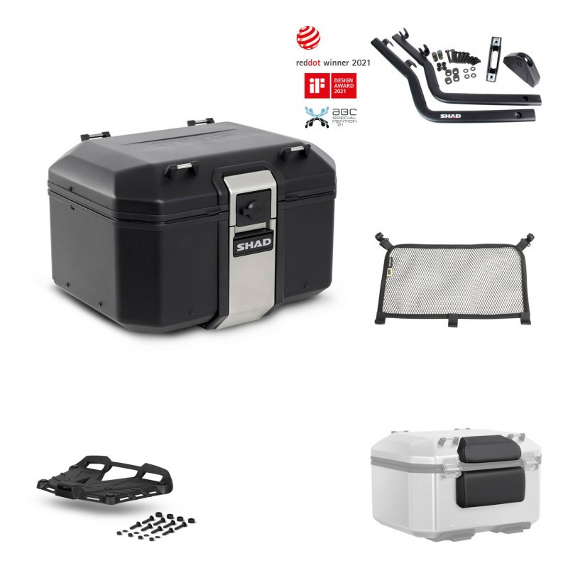 SHAD Rear trunk + grill mounting bracket accessories TR48 TERRA BLACK EDITION KIT-450165