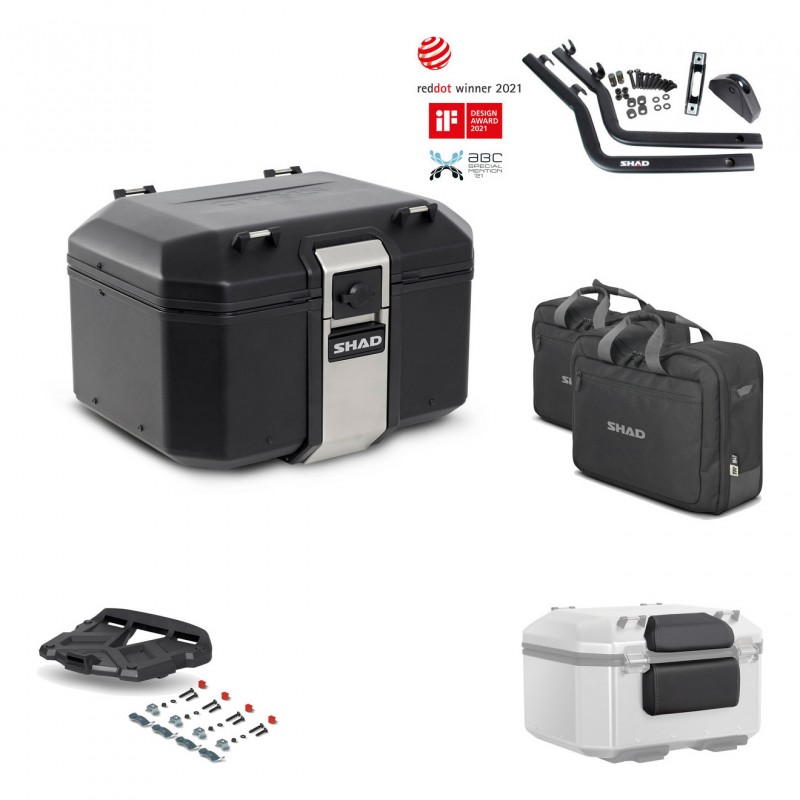 SHAD Rear trunk + grill mounting bracket accessories TR48 TERRA BLACK EDITION KIT-450174