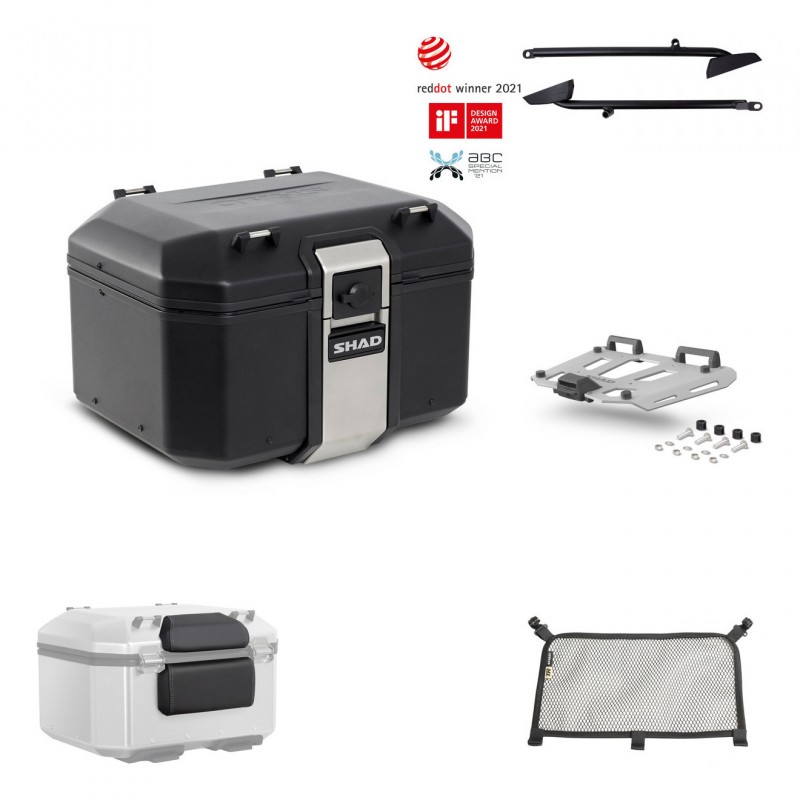 SHAD Rear trunk + grill mounting bracket accessories TR48 TERRA BLACK EDITION KIT-450180