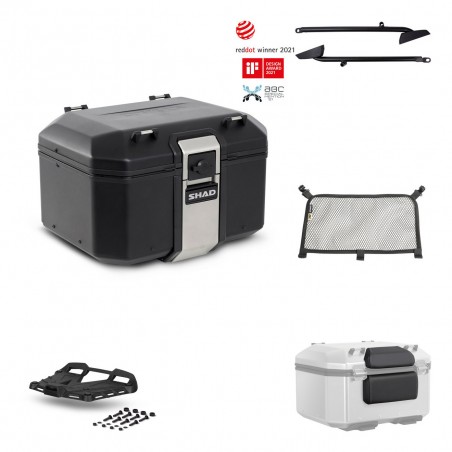 SHAD Baul trasero + parrilla soporte montaje accesorios TR48 TERRA BLACK EDITION KIT-450188