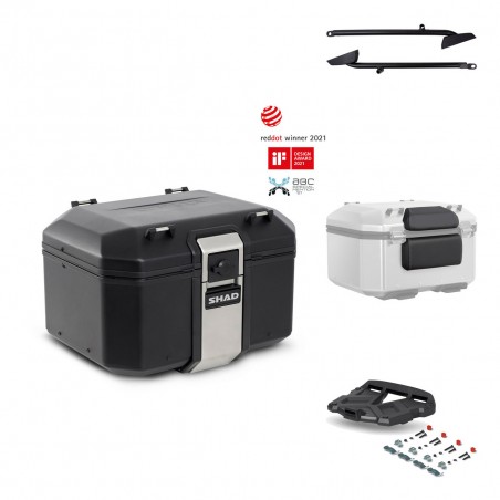 SHAD Baul trasero + parrilla soporte montaje accesorios TR48 TERRA BLACK EDITION KIT-450193