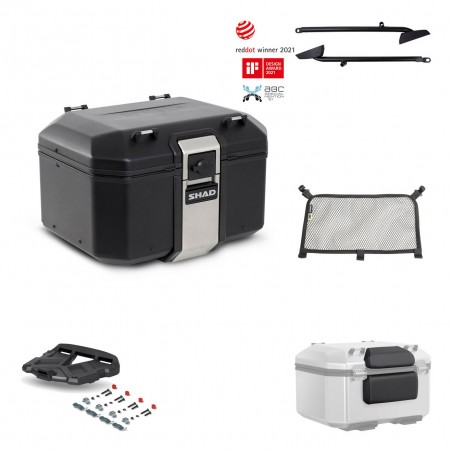 SHAD Baul trasero + parrilla soporte montaje accesorios TR48 TERRA BLACK EDITION KIT-450195