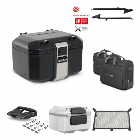 SHAD Baul trasero + parrilla soporte montaje accesorios TR48 TERRA BLACK EDITION KIT-450199