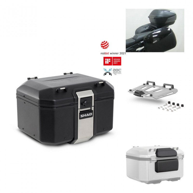 SHAD Rear trunk + grill mounting bracket accessories TR48 TERRA BLACK EDITION KIT-450201