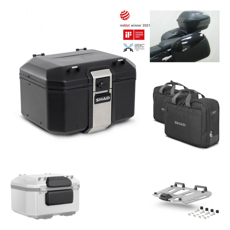 SHAD Rear trunk + grill mounting bracket accessories TR48 TERRA BLACK EDITION KIT-450205