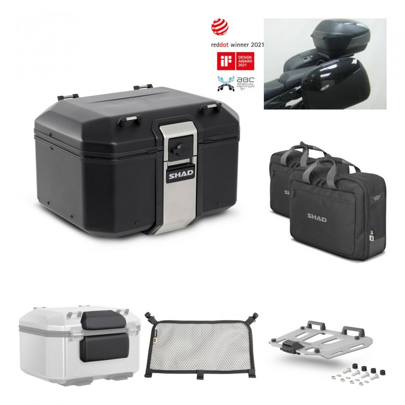 SHAD Rear trunk + grill mounting bracket accessories TR48 TERRA BLACK EDITION KIT-450207