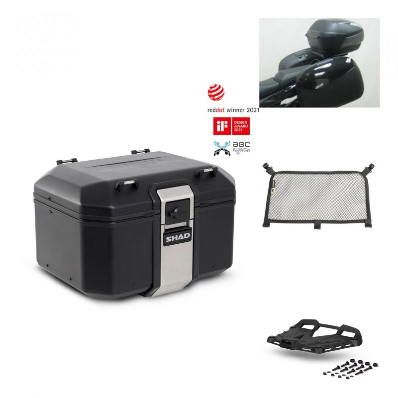 SHAD Rear trunk + grill mounting bracket accessories TR48 TERRA BLACK EDITION KIT-450210