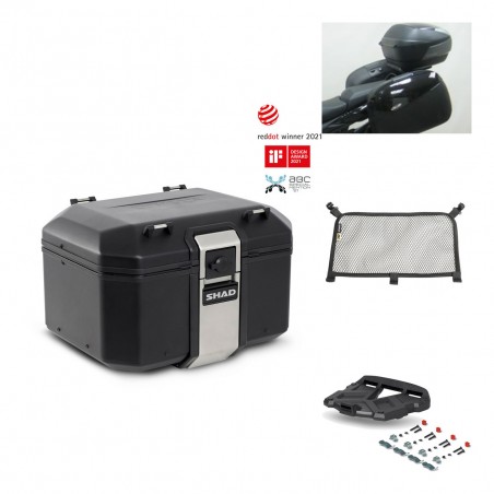 SHAD Baul trasero + parrilla soporte montaje accesorios TR48 TERRA BLACK EDITION KIT-450217