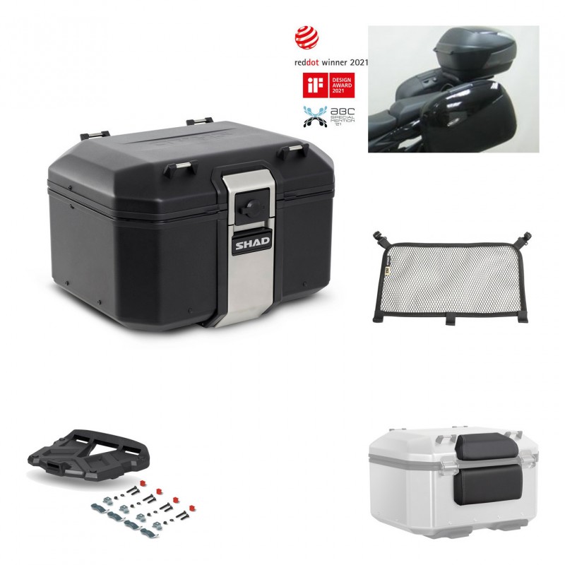 SHAD Rear trunk + grill mounting bracket accessories TR48 TERRA BLACK EDITION KIT-450218