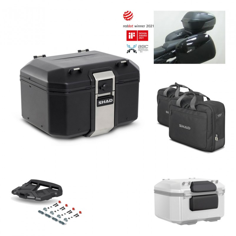 SHAD Rear trunk + grill mounting bracket accessories TR48 TERRA BLACK EDITION KIT-450220