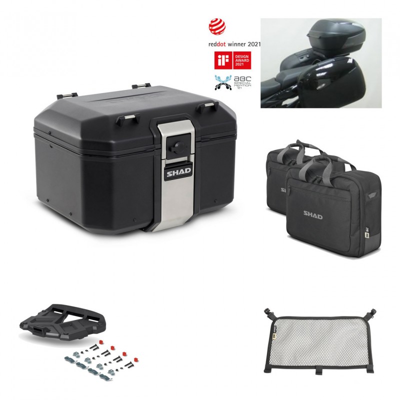 SHAD Rear trunk + grill mounting bracket accessories TR48 TERRA BLACK EDITION KIT-450221